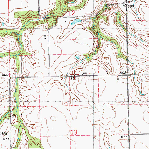 Topographic Map of Wilson School (historical), IL