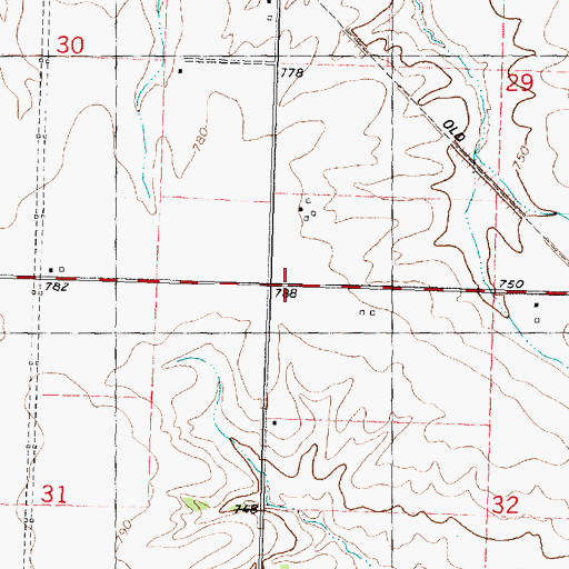 Topographic Map of Wilson School (historical), IL