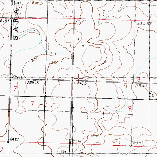 Topographic Map of Wilson School (historical), IL