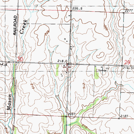 Topographic Map of Winans School (historical), IL