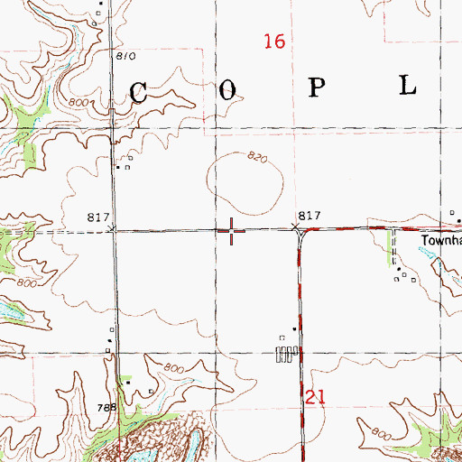Topographic Map of Windmill School (historical), IL