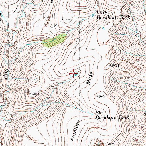Topographic Map of Zumwalt Corner Tank, AZ