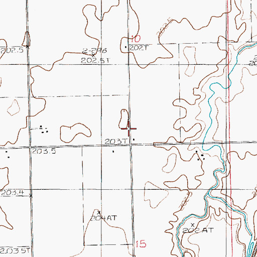 Topographic Map of Wise School (historical), IL