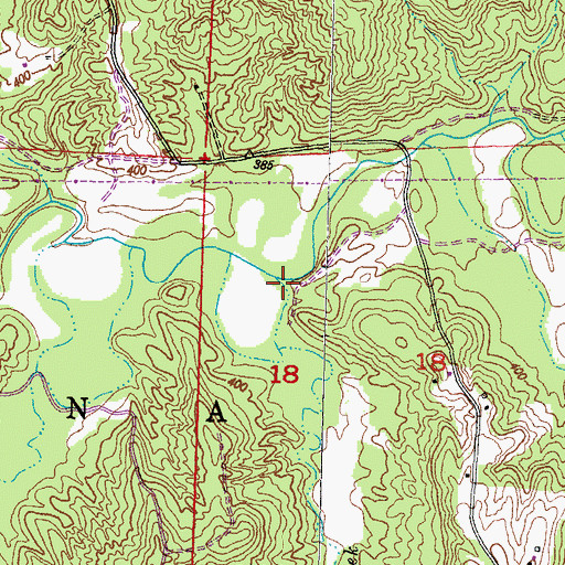 Topographic Map of Wolf Creek, IL