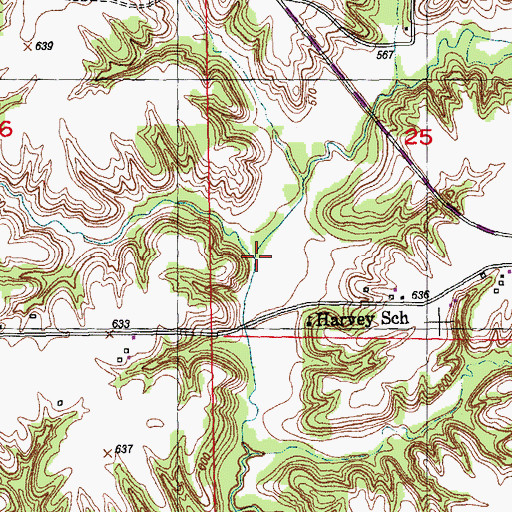 Topographic Map of Wolfden Branch, IL