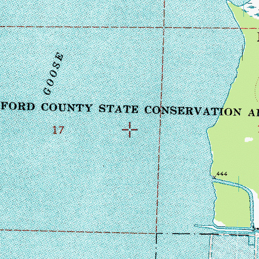 Topographic Map of Woodford County State Conservation Area, IL