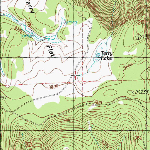 Topographic Map of Terry Tank Number Six, AZ