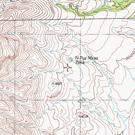 Topographic Map of N Pat Corral, AZ