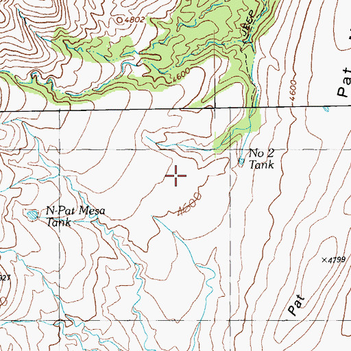 Topographic Map of Mesa Corral, AZ