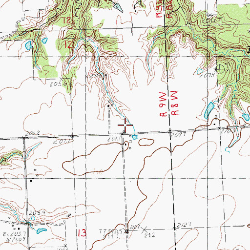 Topographic Map of Workman School (historical), IL