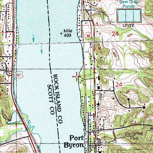Topographic Map of YWCA Girls Camp, IL