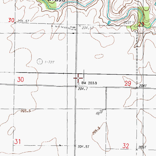 Topographic Map of Younger School (historical), IL