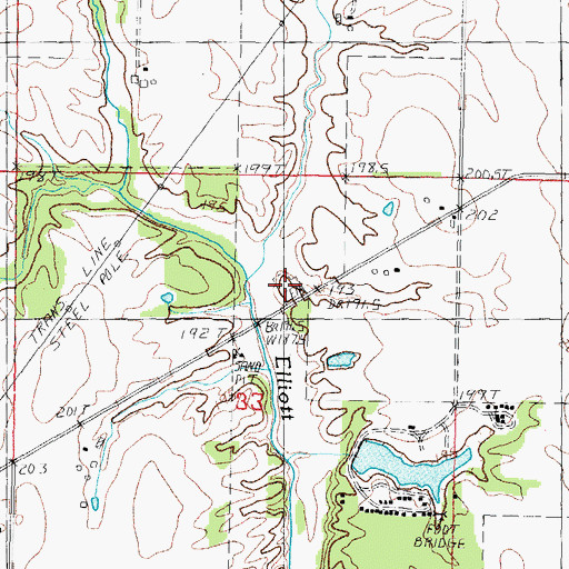 Topographic Map of Zion Cemetery, IL