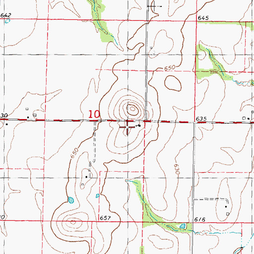 Topographic Map of Zion Church, IL