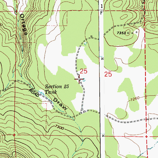 Topographic Map of Merlyn Tank, AZ