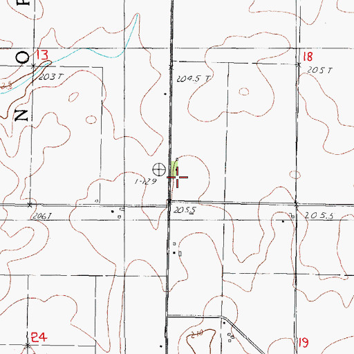 Topographic Map of Zion School (historical), IL