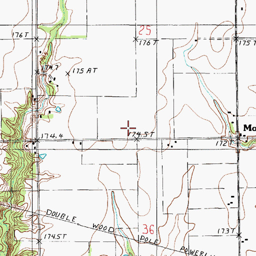 Topographic Map of Zoar Church (historical), IL