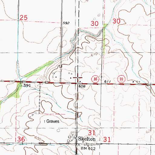 Topographic Map of Zollars School (historical), IL