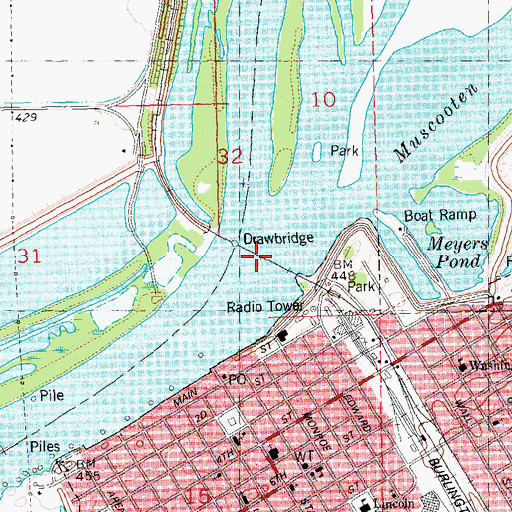 Topographic Map of Sangamon River, IL