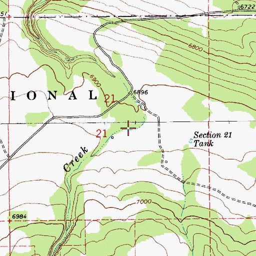 Topographic Map of Homestead Tank, AZ
