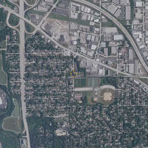Aerial/Satellite Image of Cornille School, IL