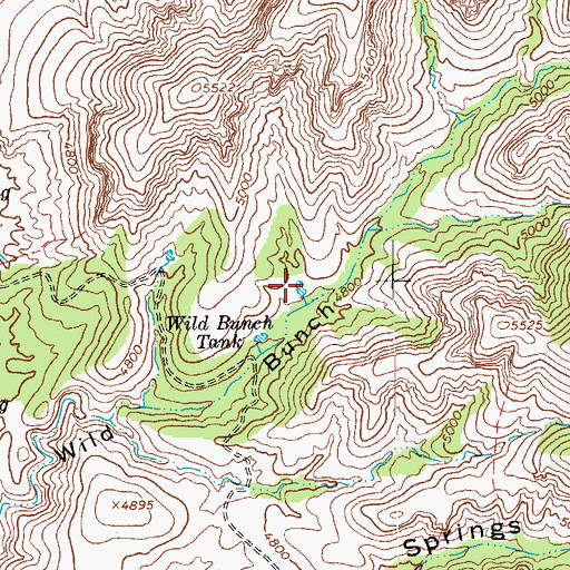 Topographic Map of Black Jack Tank, AZ