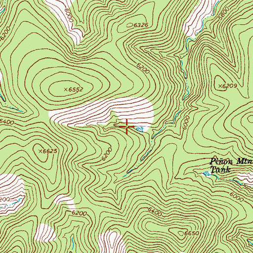 Topographic Map of Pinon Mountain Corral, AZ