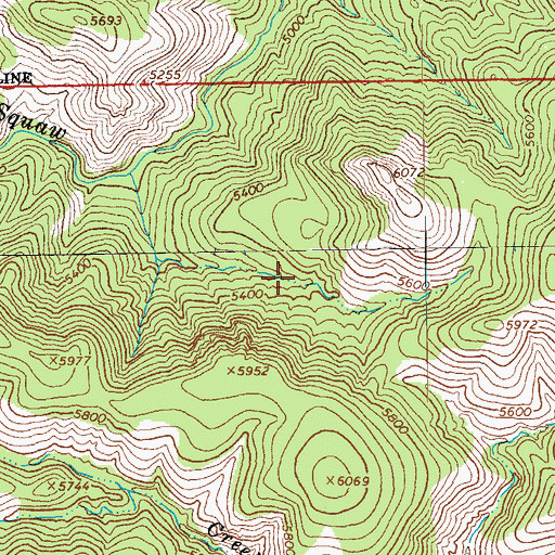 Topographic Map of Burns Spring, AZ
