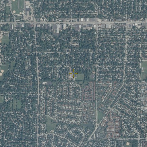 Aerial/Satellite Image of Lincoln Elementary School, IL