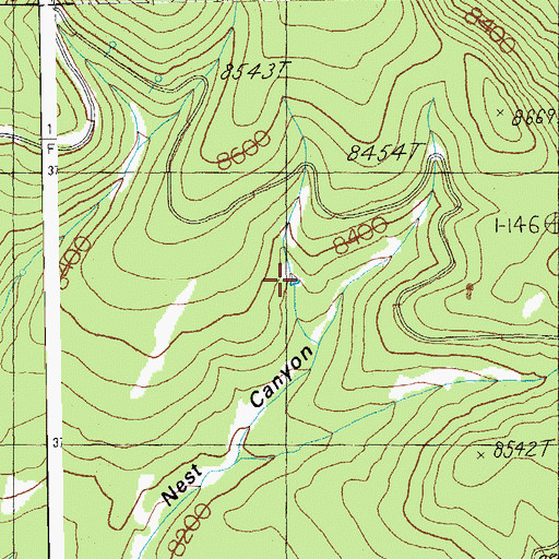 Topographic Map of Upper Tank, AZ