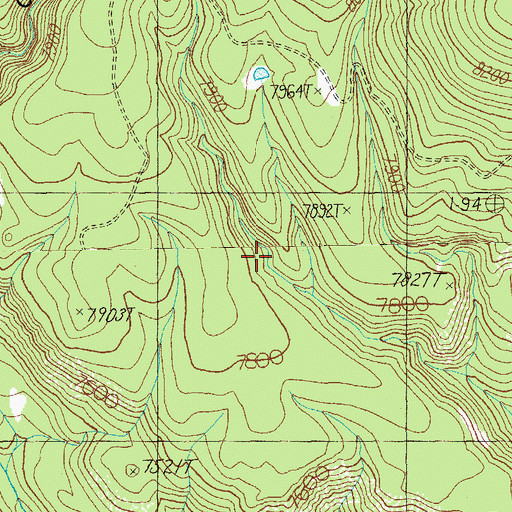 Topographic Map of Accident Tank, AZ