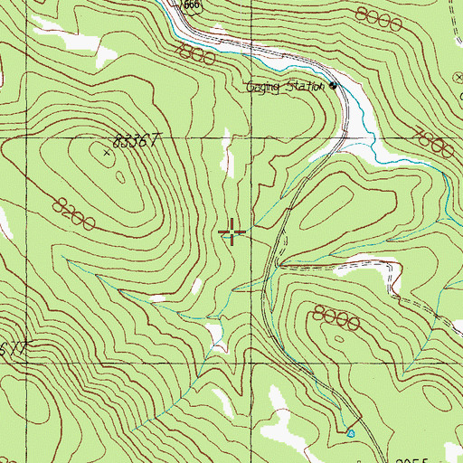 Topographic Map of Campbell Blue Borrow Pit Number One, AZ