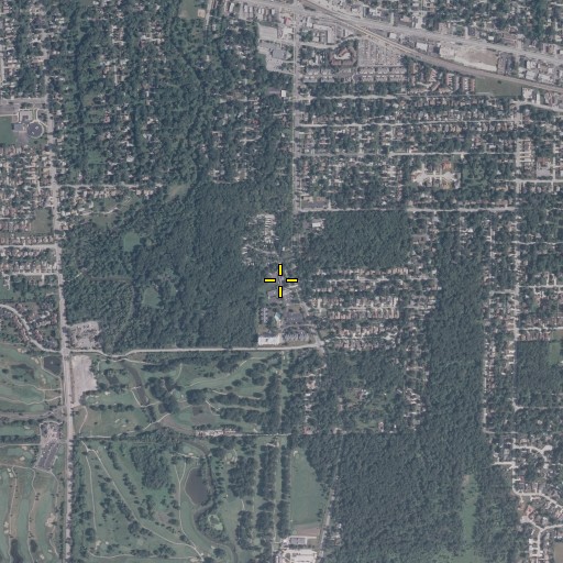 Aerial/Satellite Image of Oakbrook Elementary School, IL