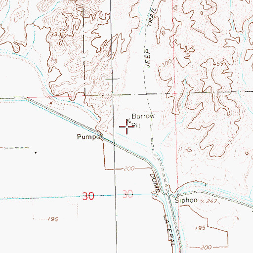 Topographic Map of Morgan Wash, AZ