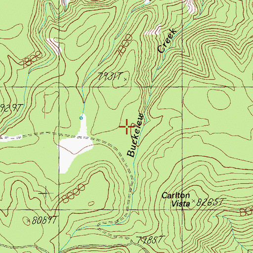 Topographic Map of Buckalou Corral, AZ