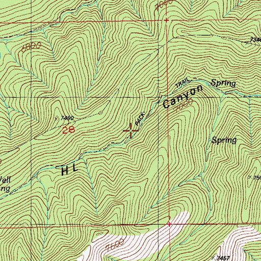 Topographic Map of Lower Sardine Spring, AZ