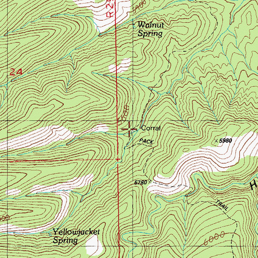 Topographic Map of Cement Tank Corral, AZ