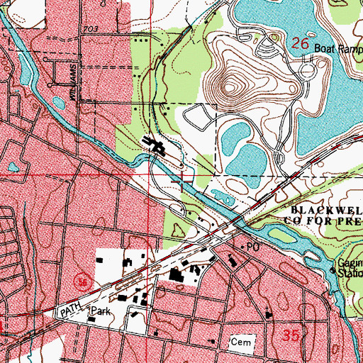 Topographic Map of Spring Brook, IL