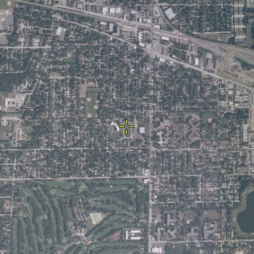 Aerial/Satellite Image of Tioga Elementary School, IL