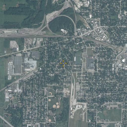 Aerial/Satellite Image of Trinity Lutheran School, IL
