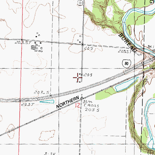 Topographic Map of Kauffman School (historical), IL
