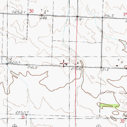 Topographic Map of Latta School (historical), IL