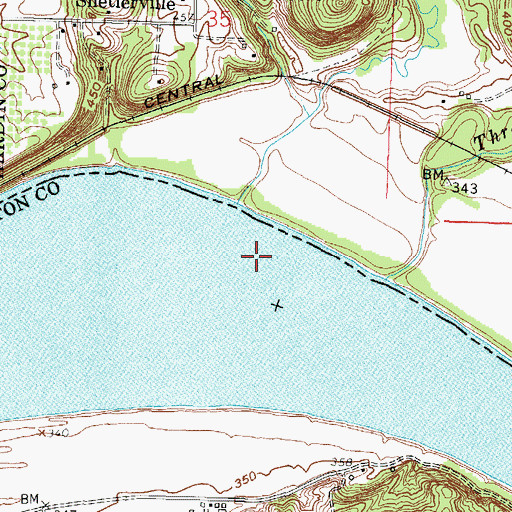 Topographic Map of Parkinson Landing, IL