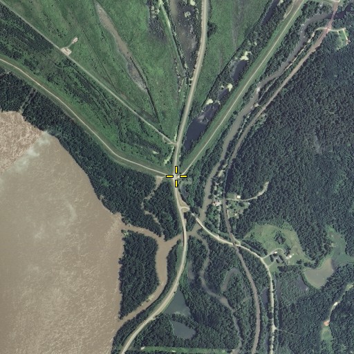 Aerial/Satellite Image of Hacker Bend, IL