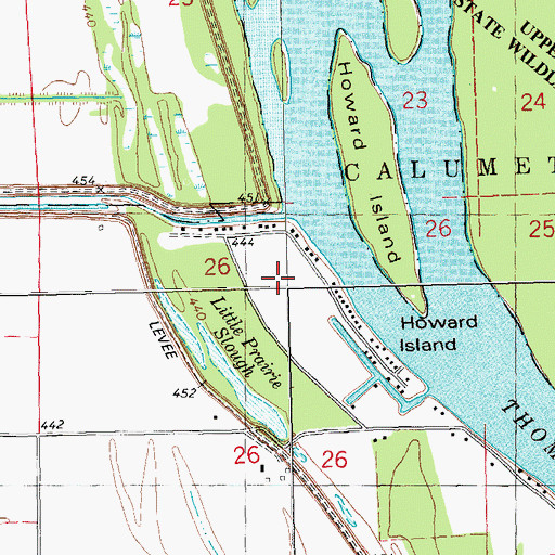 Topographic Map of Crader Field Post Light, IL