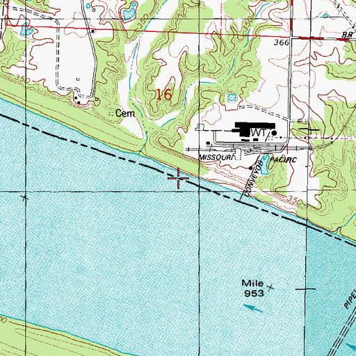 Topographic Map of Hillerman Rock, IL
