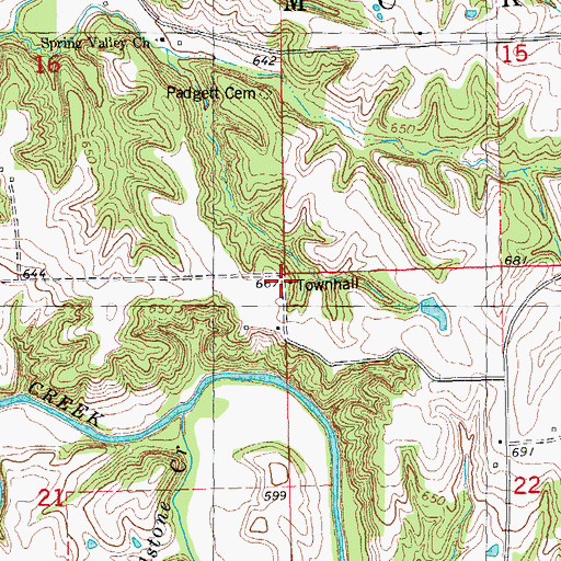 Topographic Map of Township of McKee, IL