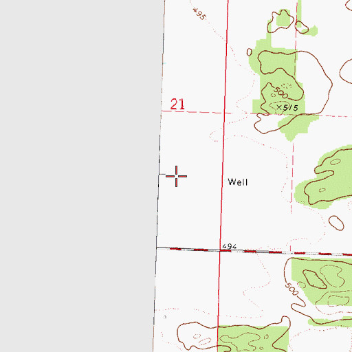 Topographic Map of Township of Kilbourne, IL