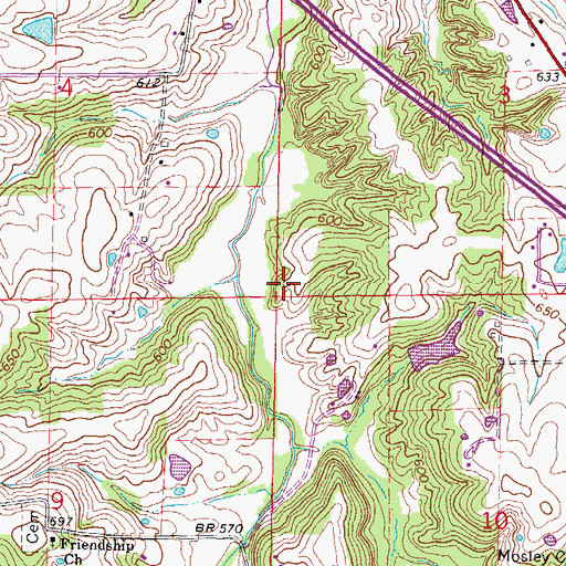 Topographic Map of Township of Goreville (historical), IL