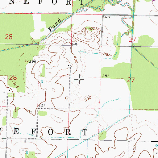 Topographic Map of Township of Stonefort, IL